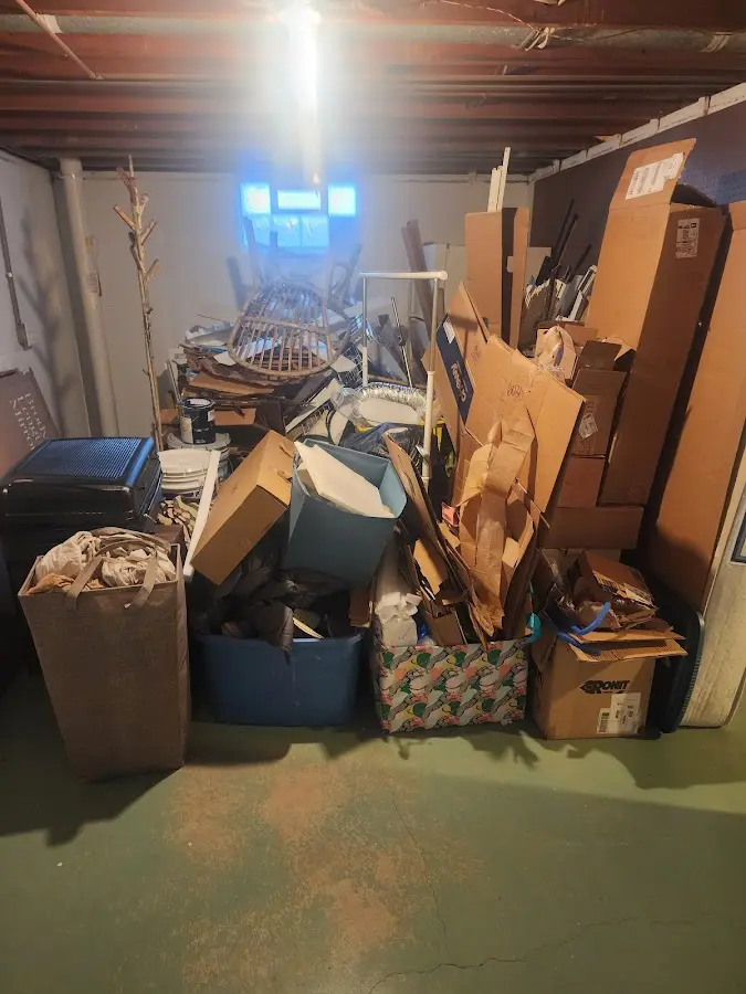 Roll-off dumpster container at job site for Construction Dumpster Rental in Durand